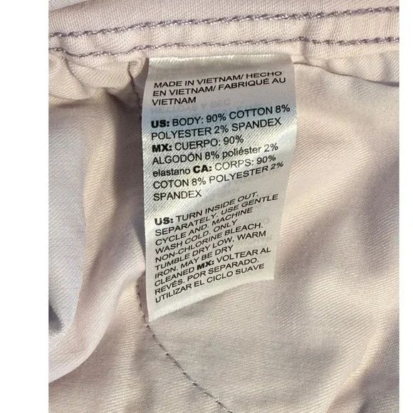 White House Black Market High Rise Straight Jeans Tinted Wisteria Lavender 4 NEW - Picture 5 of 7